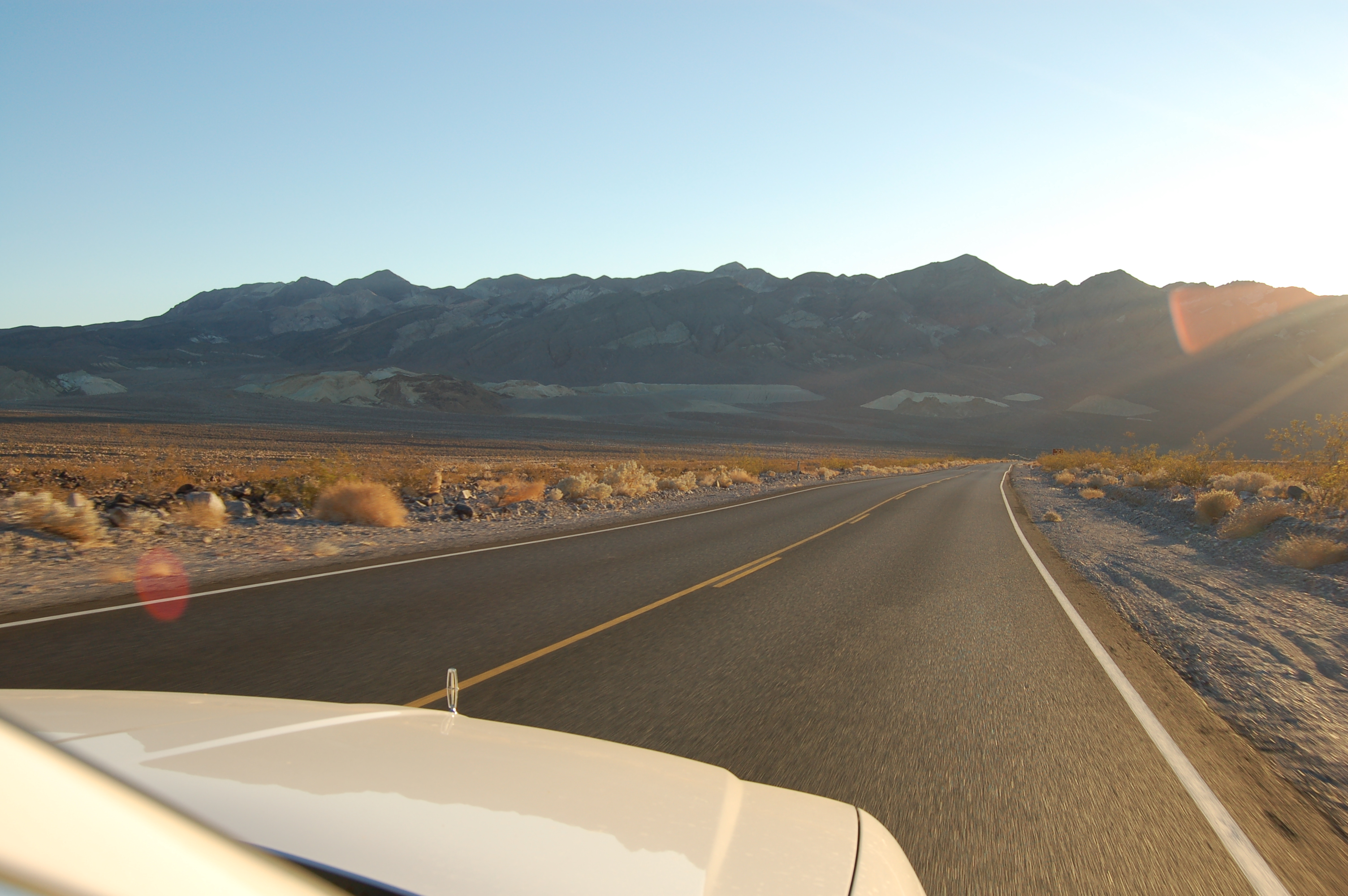 Death Valley met de auto