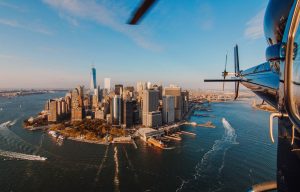 Helikoptervlucht met uitzicht op Manhattan
